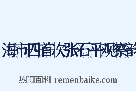 海市四首次张石平观察韵是什么意思的图片